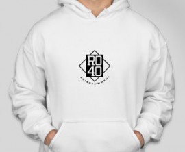 RO40 Entertainment - White Hoodie